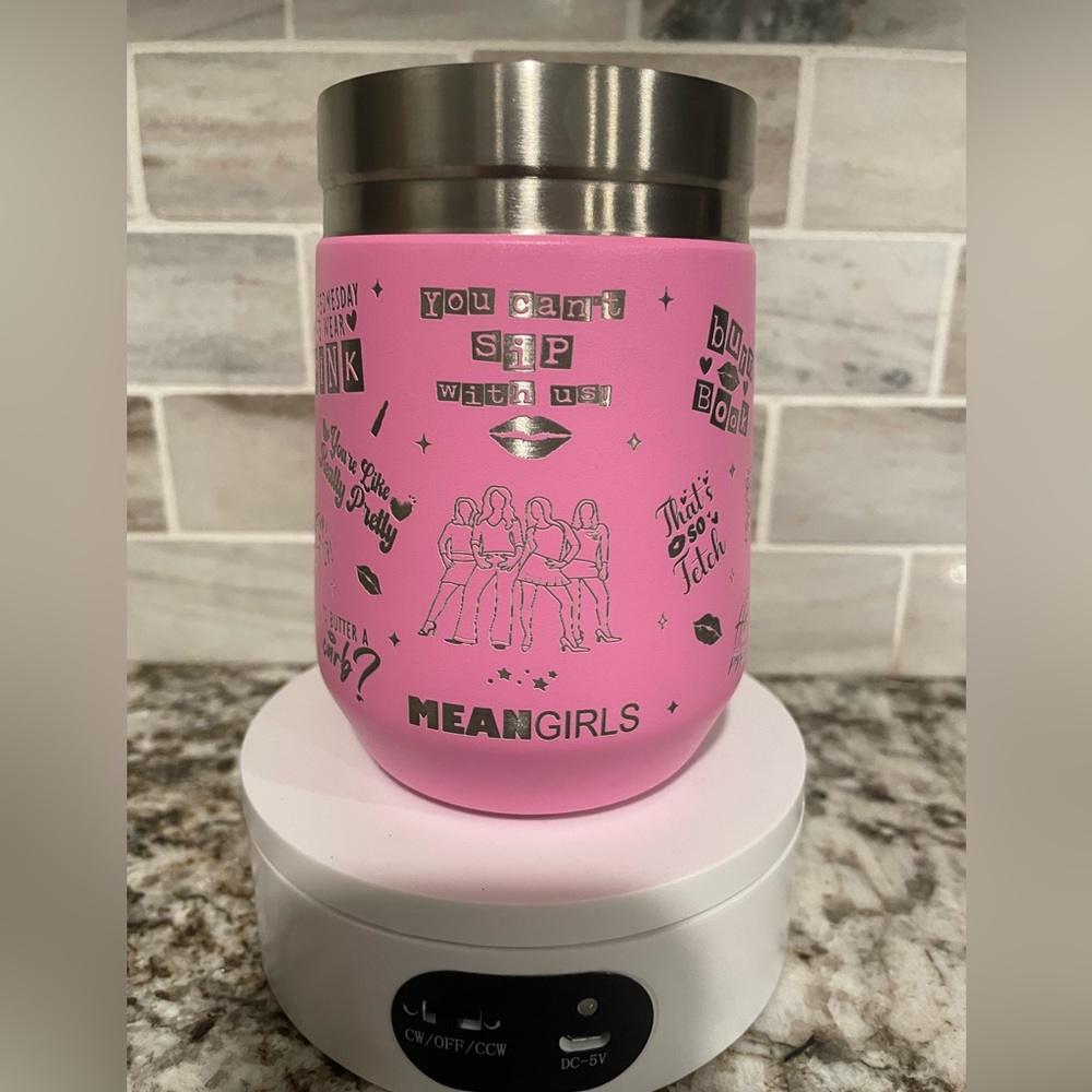 Mean girls Stanley pink wine tumbler brand new choose red or pink